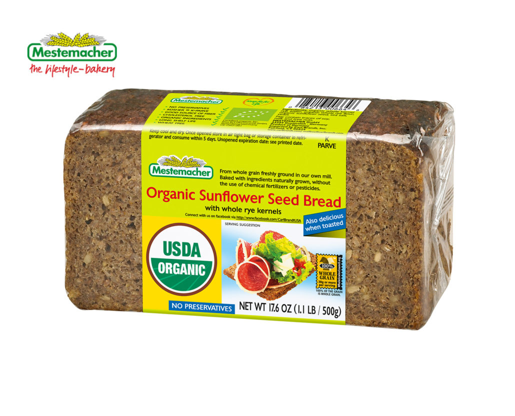 Mestemacher Organic Sunflower Seed Bread