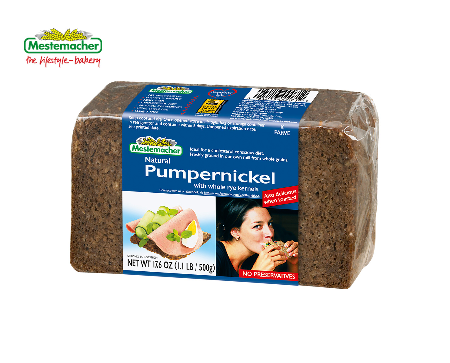 Pumpernickel Rye Bread Nutrition Facts - Nutrition Ftempo