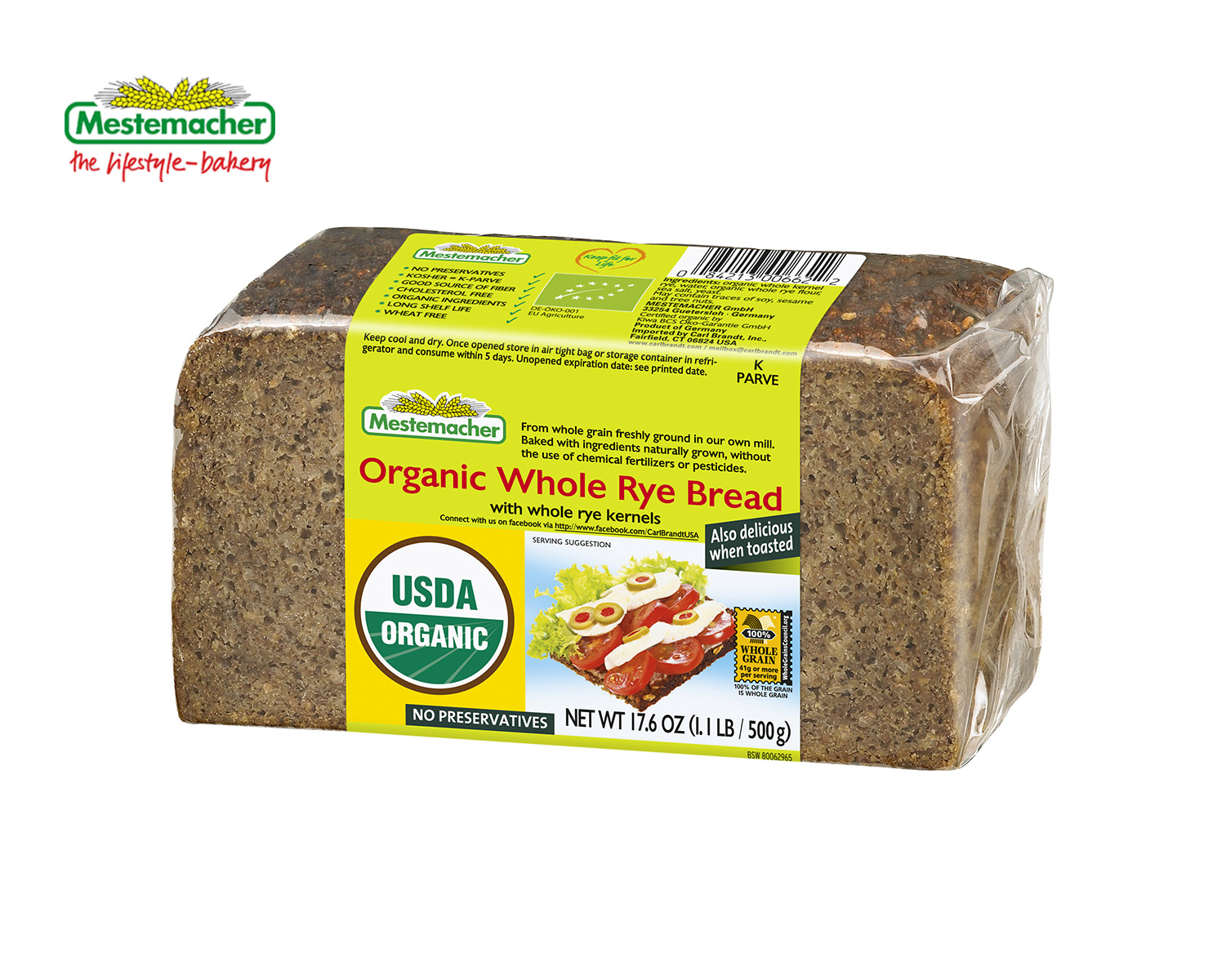 Organic Rye Bread