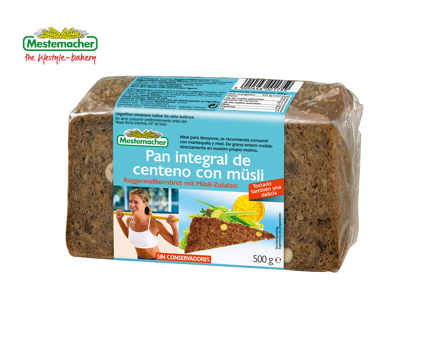 Pan de centeno integral mercadona