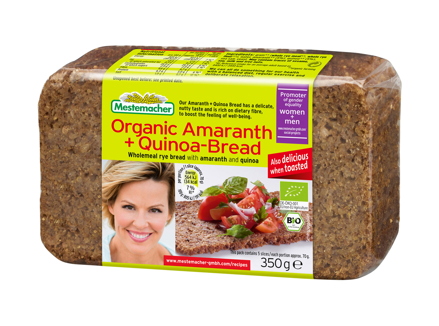 Organic Amaranth +QuinoaBread Mestemacher