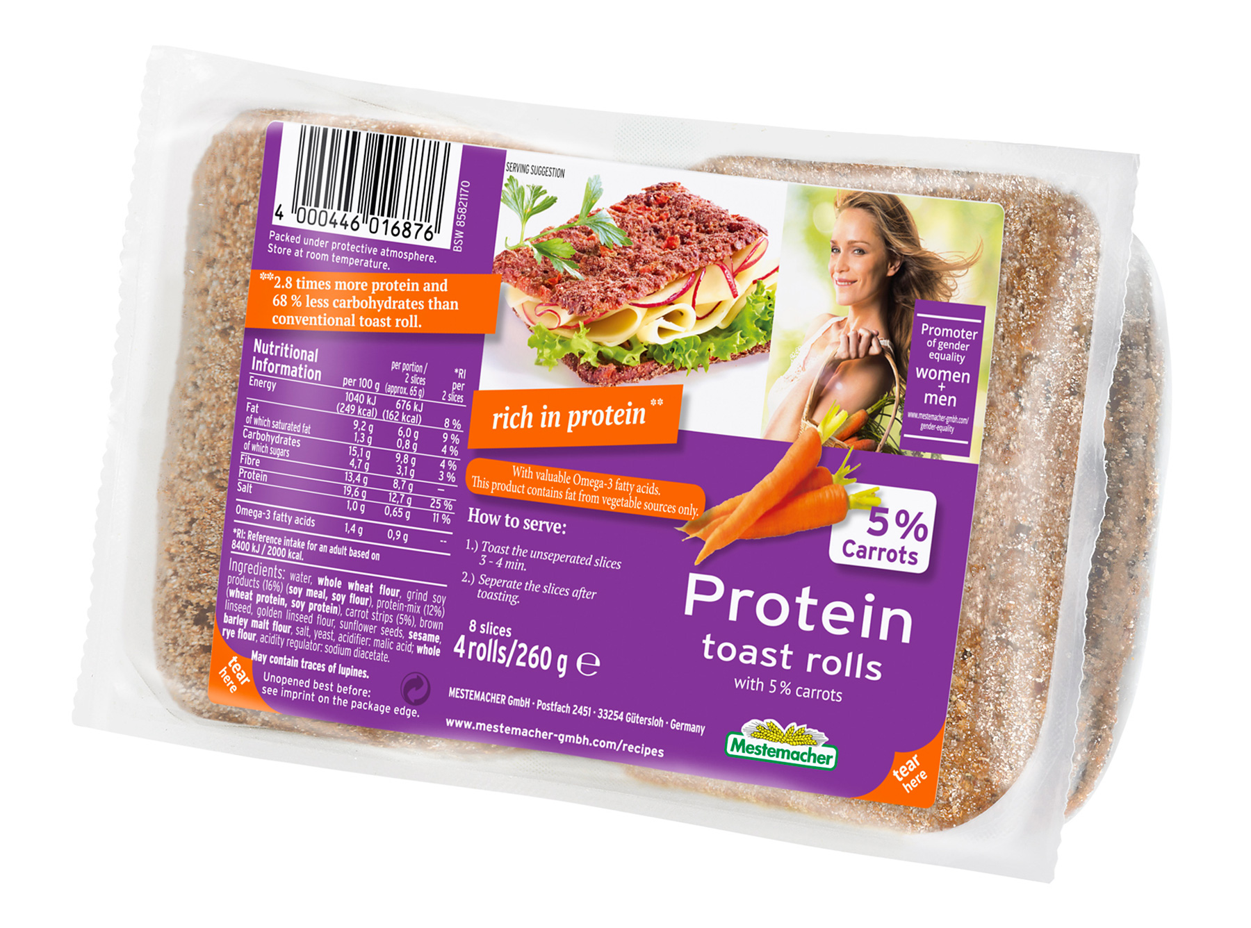 Almond Protein Bread Mestemacher