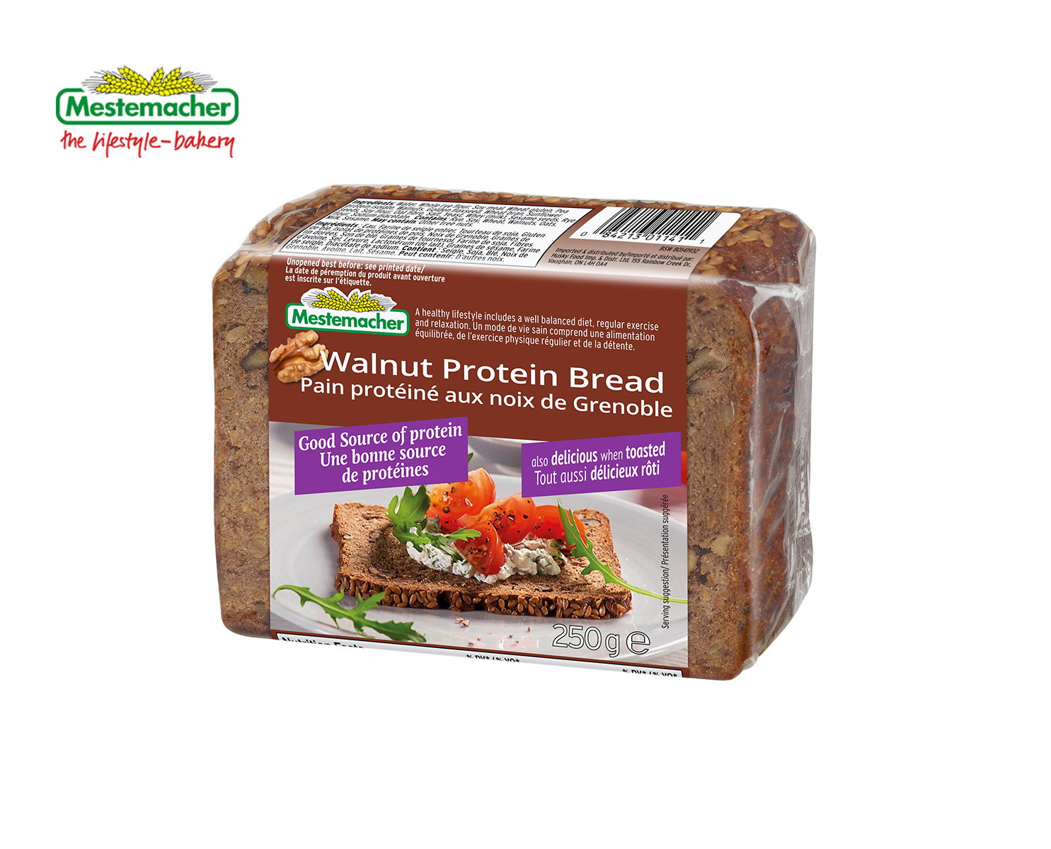 Walnut Protein Bread / Pain protéiné aux noix de Grenoble – Mestemacher